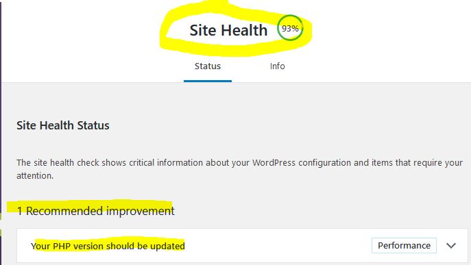 Site Health 7